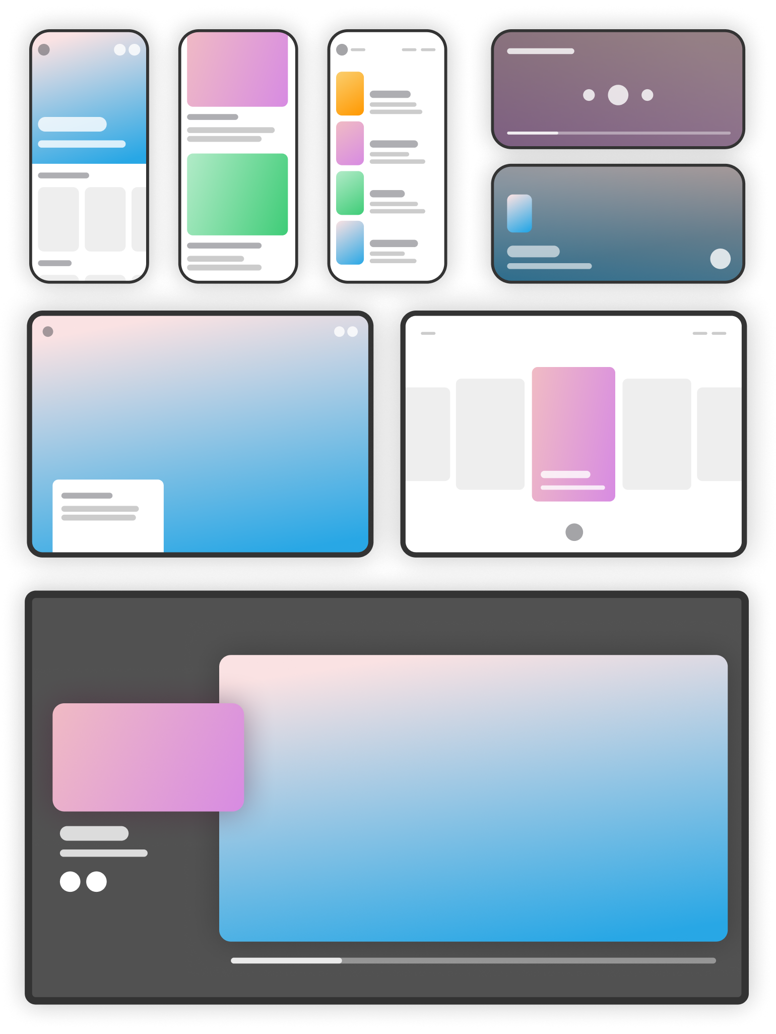 Applications on all types of devices.